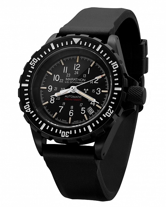 Marathon Diver's GSAR Automatic Anthracite USGM - Large Search and Rescue US Government Markings