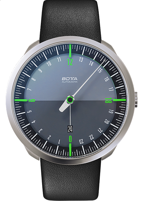 Botta-Design UNO 24 Automatic 45 mm Black/Green - 45 mm