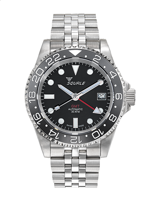 Squale 30 ATM GMT ceramic black