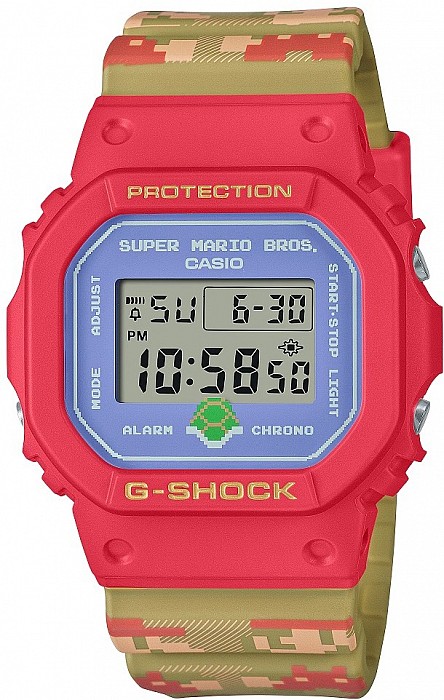 Casio G-Shock x Super Mario Bros. Collaboration DW-5600SMB-4ER