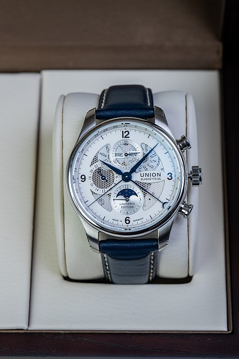 Union Glashütte Belisar Chronograph Moon Phase Limited Edition Sachsen Classic 2019 KOMISE 420240071 - Limitovaná edice 300 kusů