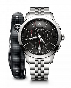 Victorinox Alliance Chronograph black steel 241745.1 - Pioneer Swiss Army Knife