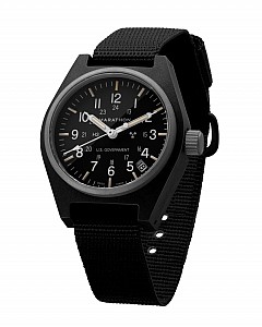 Marathon GPQ Date Black USGM - General Purpose Quartz US Government Markings