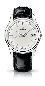 Eterna Vaughan Big Date off-white alligator black