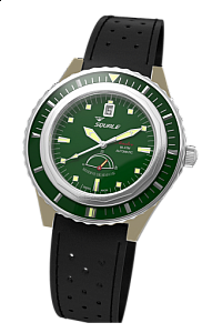 Squale Master Power Reserve 600m green bronze