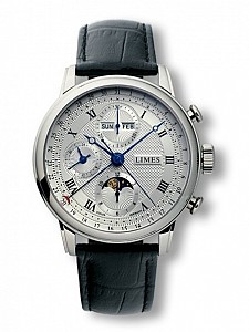 Limes Pharo Vollkalender Chronograph  Silber