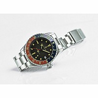 Steinhart Ocean 39 vintage GMT Premium blue/red Keramik BAZAR