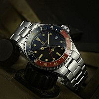 Steinhart Ocean 39 vintage GMT Premium blue/red Keramik BAZAR