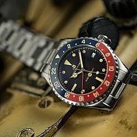 Steinhart Ocean 39 vintage GMT Premium blue/red Keramik BAZAR