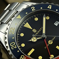 Steinhart Ocean 39 vintage GMT Premium blue/red Keramik BAZAR