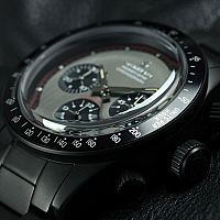 Steinhart Ocean One Vintage Chronograph black matt DLC grey