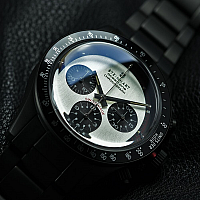 Steinhart Ocean One Vintage Chronograph black matt DLC silver