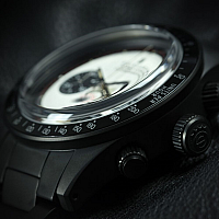 Steinhart Ocean One Vintage Chronograph black matt DLC silver