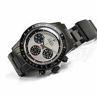 Steinhart Ocean One Vintage Chronograph black matt DLC silver