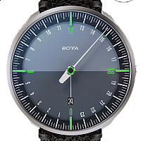 Botta-Design UNO 24+ Black/Green Titanium Quartz