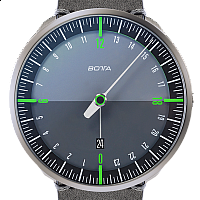 Botta-Design UNO 24+ Black/Green Titanium Quartz