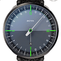 Botta-Design UNO 24+ Black Edition Green Titanium Quartz