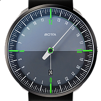 Botta-Design UNO 24+ Black Edition Green Titanium Quartz