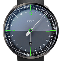 Botta-Design UNO 24+ Black Edition Green Titanium Quartz