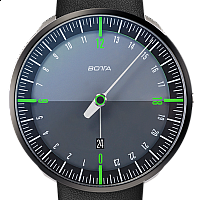 Botta-Design UNO 24+ Black Edition Green Titanium Quartz