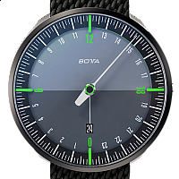 Botta-Design UNO 24+ Black Edition Green Titanium Quartz