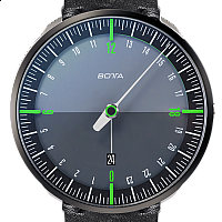 Botta-Design UNO 24+ Black Edition Green Titanium Quartz