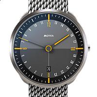 Botta-Design TRES 24 Quartz 40 mm Black/Yellow