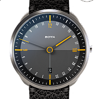 Botta-Design TRES 24 Quartz 40 mm Black/Yellow