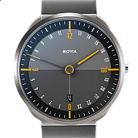 Botta-Design TRES 24 Quartz 40 mm Black/Yellow