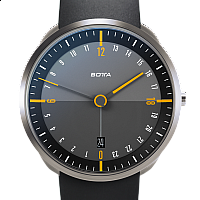 Botta-Design TRES 24 Quartz 40 mm Black/Yellow