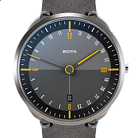 Botta-Design TRES 24 Quartz 40 mm Black/Yellow