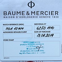 Baume & Mercier Clifton Club Burt Munro Tribute Limited Edition KOMISE 420210022