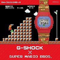 Casio G-Shock x Super Mario Bros. Collaboration DW-5600SMB-4ER