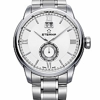 Eterna Adventic Quartz Big Date white steel